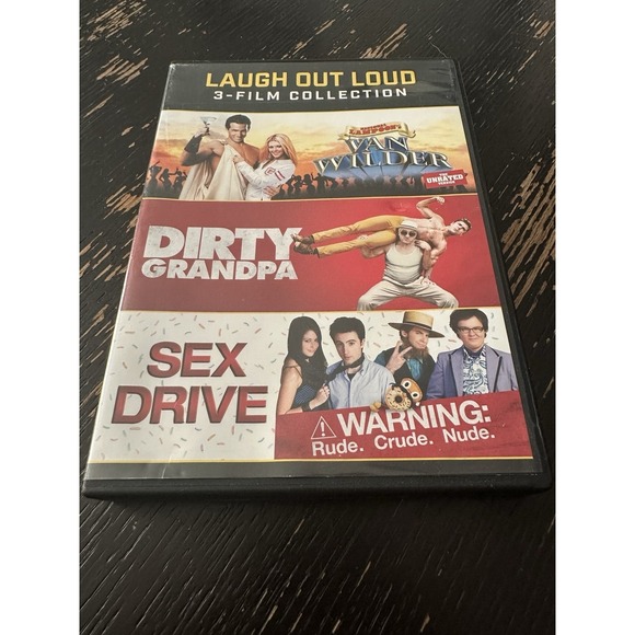 Other - LAUGH OUT LOUD 3-FILM: Van Wilder / Dirty Grandpa / Sex Drive (DVD, 2021)